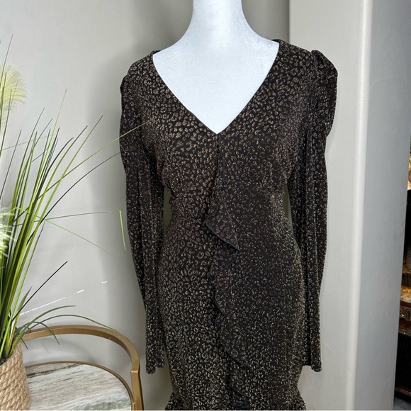 🥂 AQUA-Black, Gold metallic dress🥂 - Picture 6 of 8